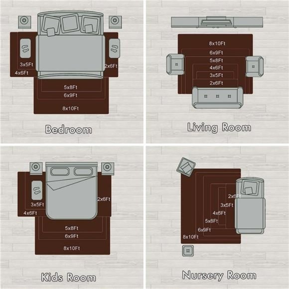 Fluffy Area Rugs, Super Soft Shaggy Rug Fuzzy Long Fur Carpets for Bedroom Decor - Picture 7 of 7